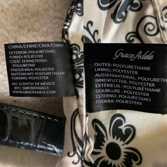 GRACE Handbag Adele Zebra Floral Bag in black - Picture 9 of 16